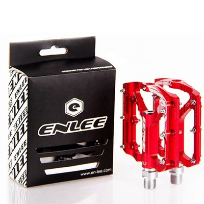 2021 ENLEE Rood/zwart Aluminium Alloy Ultralight Pedals voor Mountain Bike Road Bike