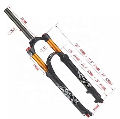 Carbon-Material MTB fiets Air Shock Forks voor 26/27.5/29 inch BMX fietsen in 2024