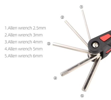 18-in-1 fiets gereedschappen set zeshoek schroevendraaier sleutel Hex Spoke keten verwijdering tool Essentiële fiets 280g