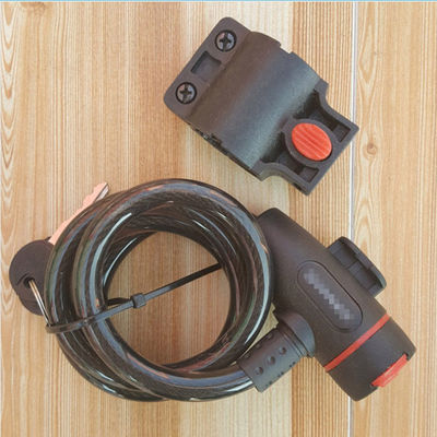 Anti-diefstal fiets beveiliging slot roestvrij staal kabel spoel voor kasteel motorfiets fiets MTB fiets met 2 sleutel