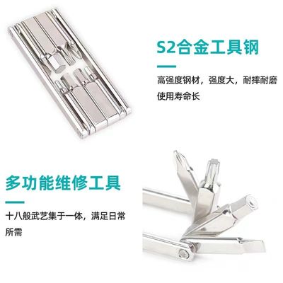 Verbeter je fiets met onze zilveren hexagonale schroevendraaier en sleutel.