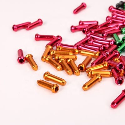 Voetwiel accessoires Aluminium Lijn Innerlijke kabel Kap Remdraad Eindkap Ongeveer 1,2 cm
