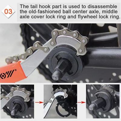 Professionele fietsreparatie gereedschap Duurzame keten spanner zweep en onderste beugel reparatie