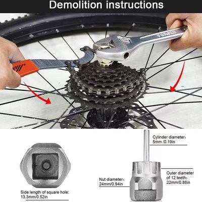 Professionele fietsreparatie gereedschap Duurzame keten spanner zweep en onderste beugel reparatie