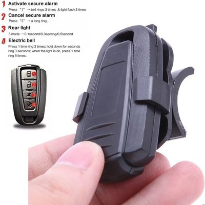 COB Helder lichtbron Draadloos afstandsbediening Fiets Anti-Diefstal Alarm met 110dB geluid