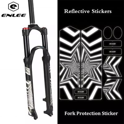 2021 ENLEE Reflective Fork Stickers MTB Road Bike/Scooter 3D Protective Film Bike Accessoires