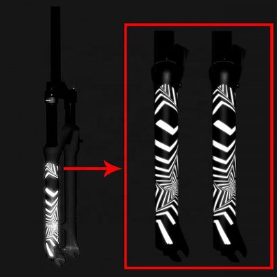 2021 ENLEE Reflective Fork Stickers MTB Road Bike/Scooter 3D Protective Film Bike Accessoires