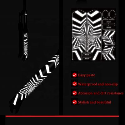 2021 ENLEE Reflective Fork Stickers MTB Road Bike/Scooter 3D Protective Film Bike Accessoires