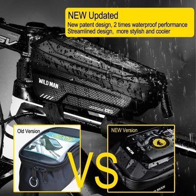 Voortuibak fiets fiets handleiding zak met 1L capaciteit waterdichte telefoon montage