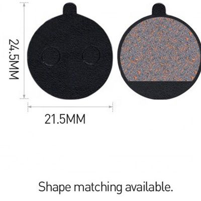35x30.5mm Rood metaalremplak voor hars MTB Mountain Bike Disc Rotor Braking Pads