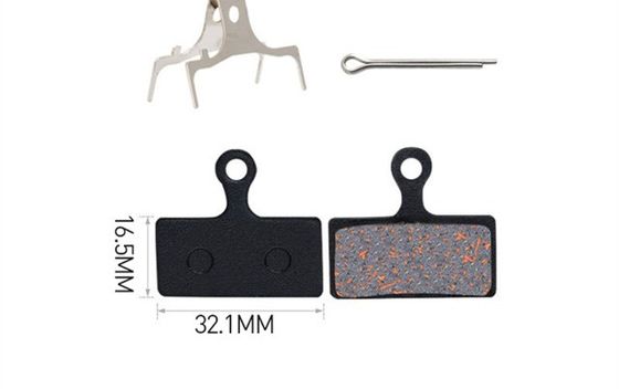 35x30.5mm Rood metaalremplak voor hars MTB Mountain Bike Disc Rotor Braking Pads