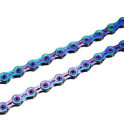 Volledig holle roestvrijstalen fietsketen voor 2021 SUMC 9/10/11/12 Speed Rainbow Bike
