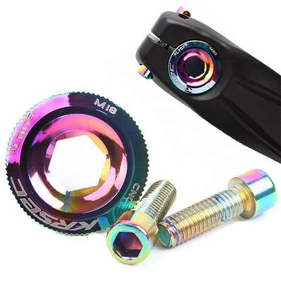 Categorie CRANK 2021 Kleurrijke aluminium fietsonderdelen M18/M20 MTB Crankset Cover Screw