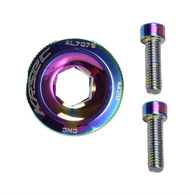 Categorie CRANK 2021 Kleurrijke aluminium fietsonderdelen M18/M20 MTB Crankset Cover Screw