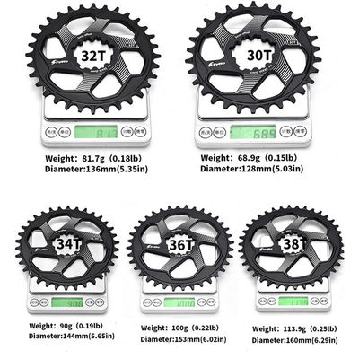 MTB fietskruk met 30/32/34/36/38T ketenring en 170 mm kruklengte